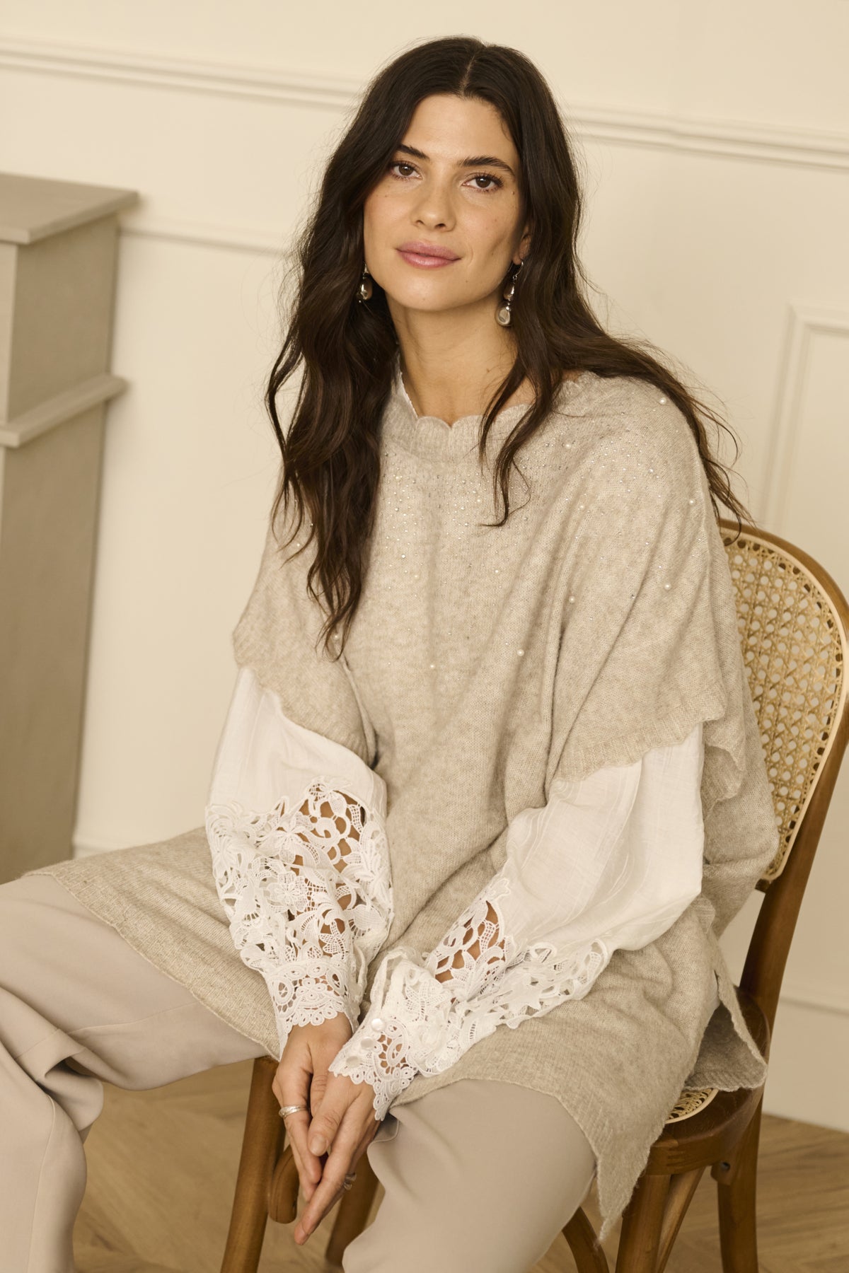 CREmanuella Poncho String Melange - 1613051 - 10614476