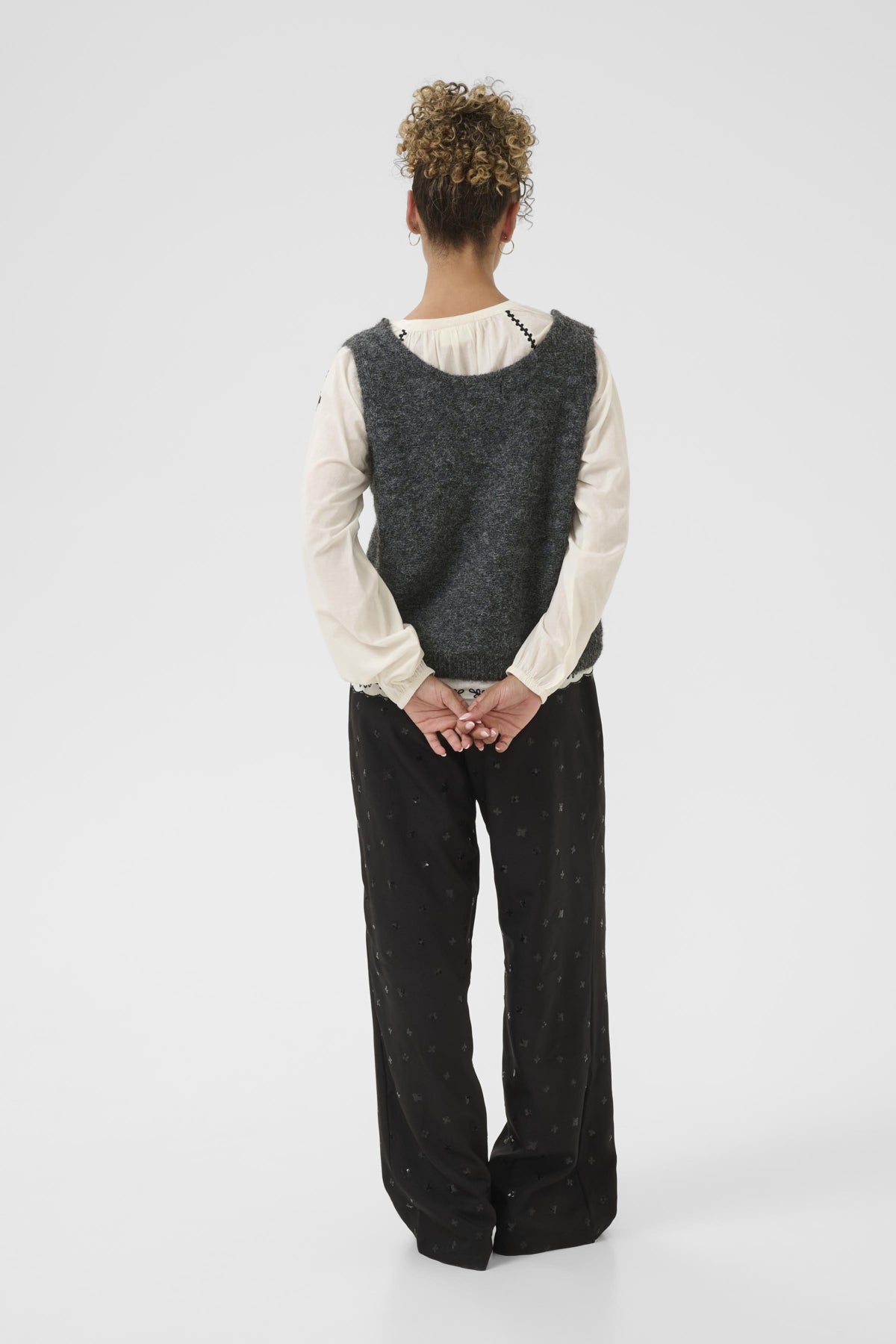CRBulp Knit Vest Dark Grey Melange - 101156 - 10614512