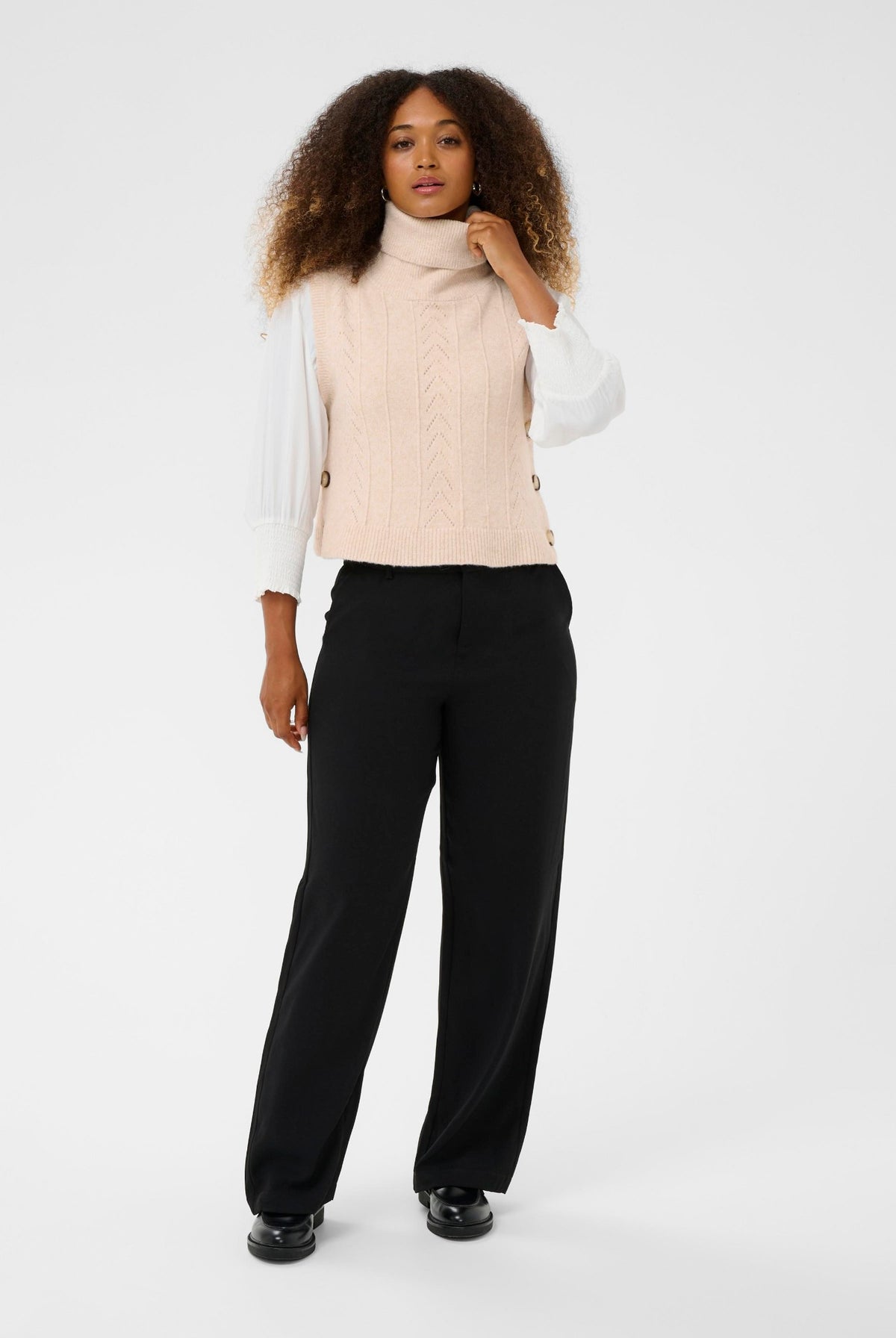 CRHoliday Knit Slipover Oat melange - 100232 - 10614734