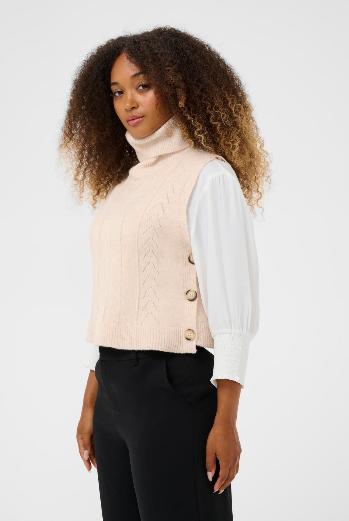 CRHoliday Knit Slipover Oat melange - 100232 - 10614734