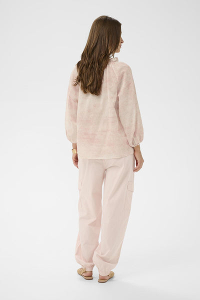 CRGitta Blouse Peach Blush Tie dye print - 10 - 10614967 Thumbnail