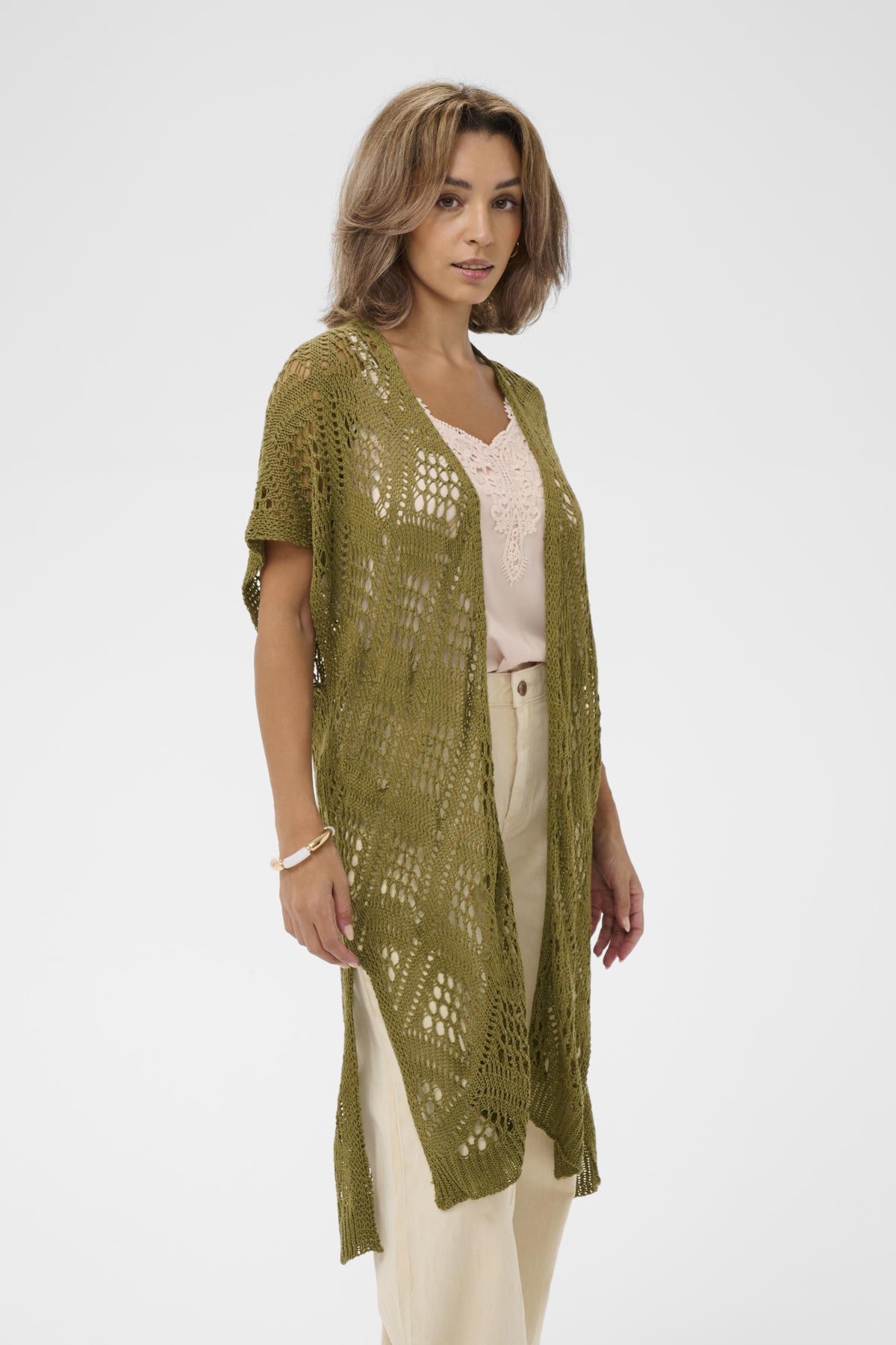 CRYda Long Vest Gothic Olive - 180724 - 10614975