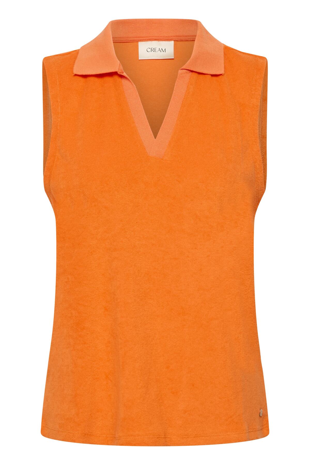 CRFria Polo Blouse Celosia Orange - 171360 - 10615001