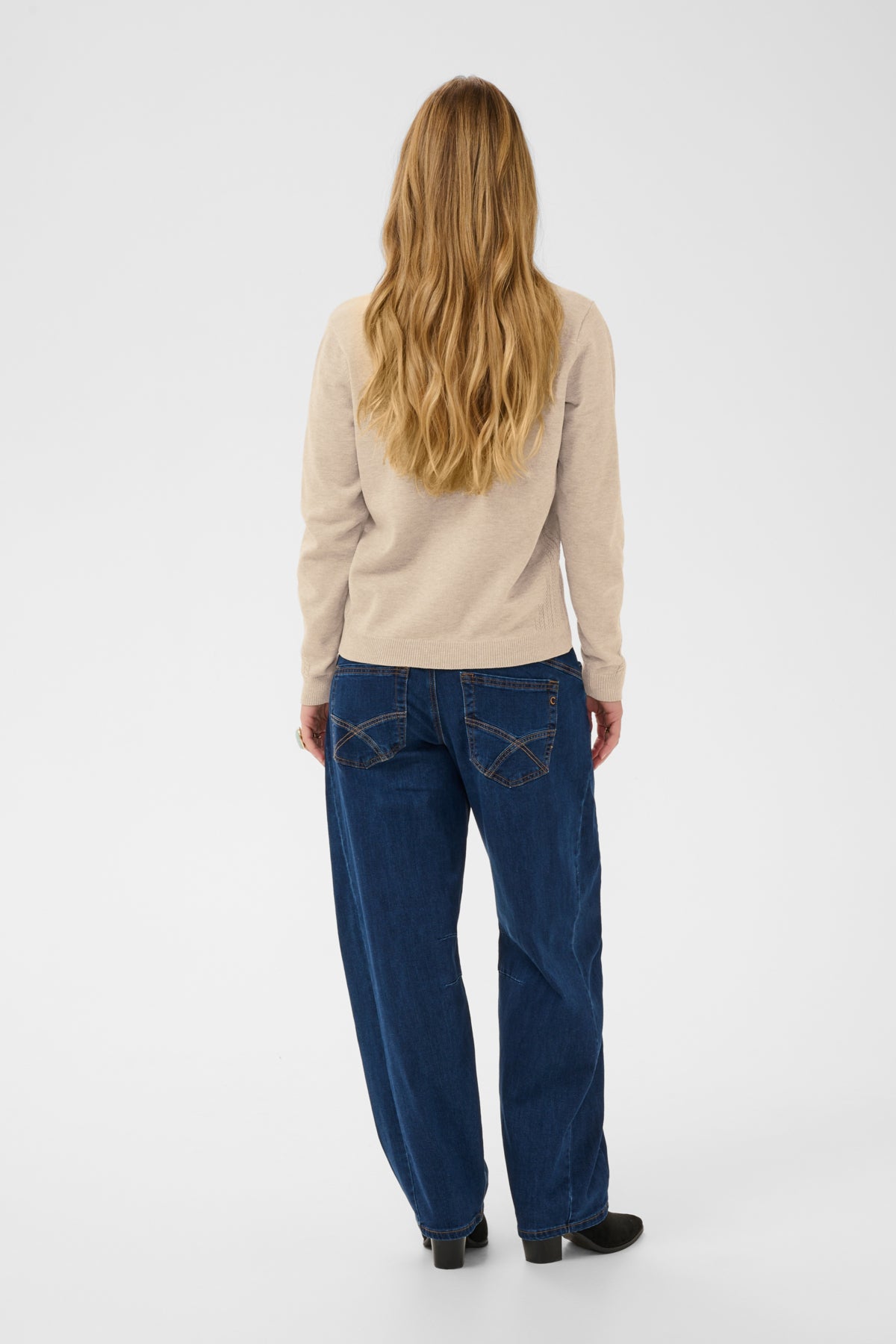 CRDela Knit Blouse Oat melange - 100232 - 10615145