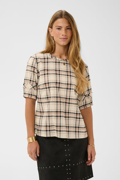 CRUma Blouse Bleached Check - 109549 - 10615169 Thumbnail