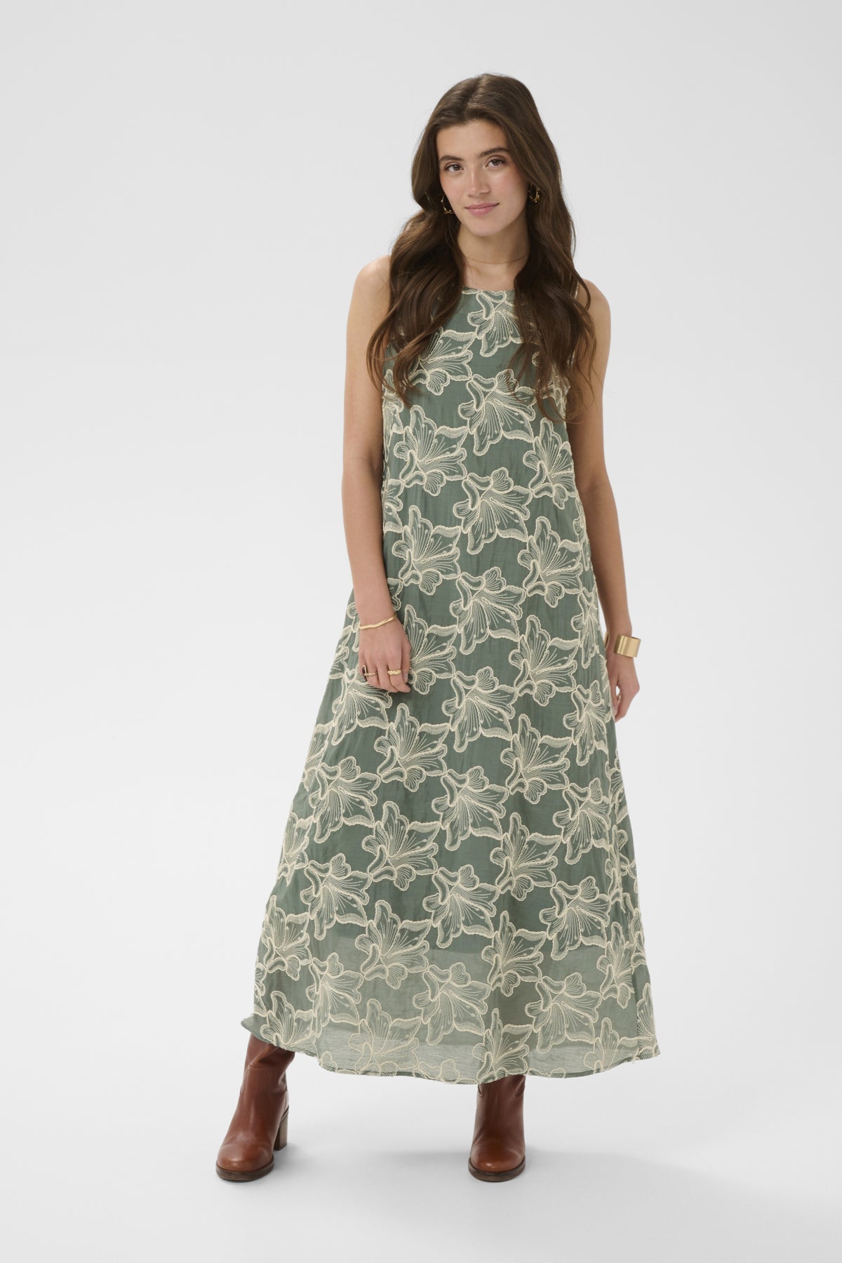 CRTorli Dress MULLED BASIL - 180514 - 10615204