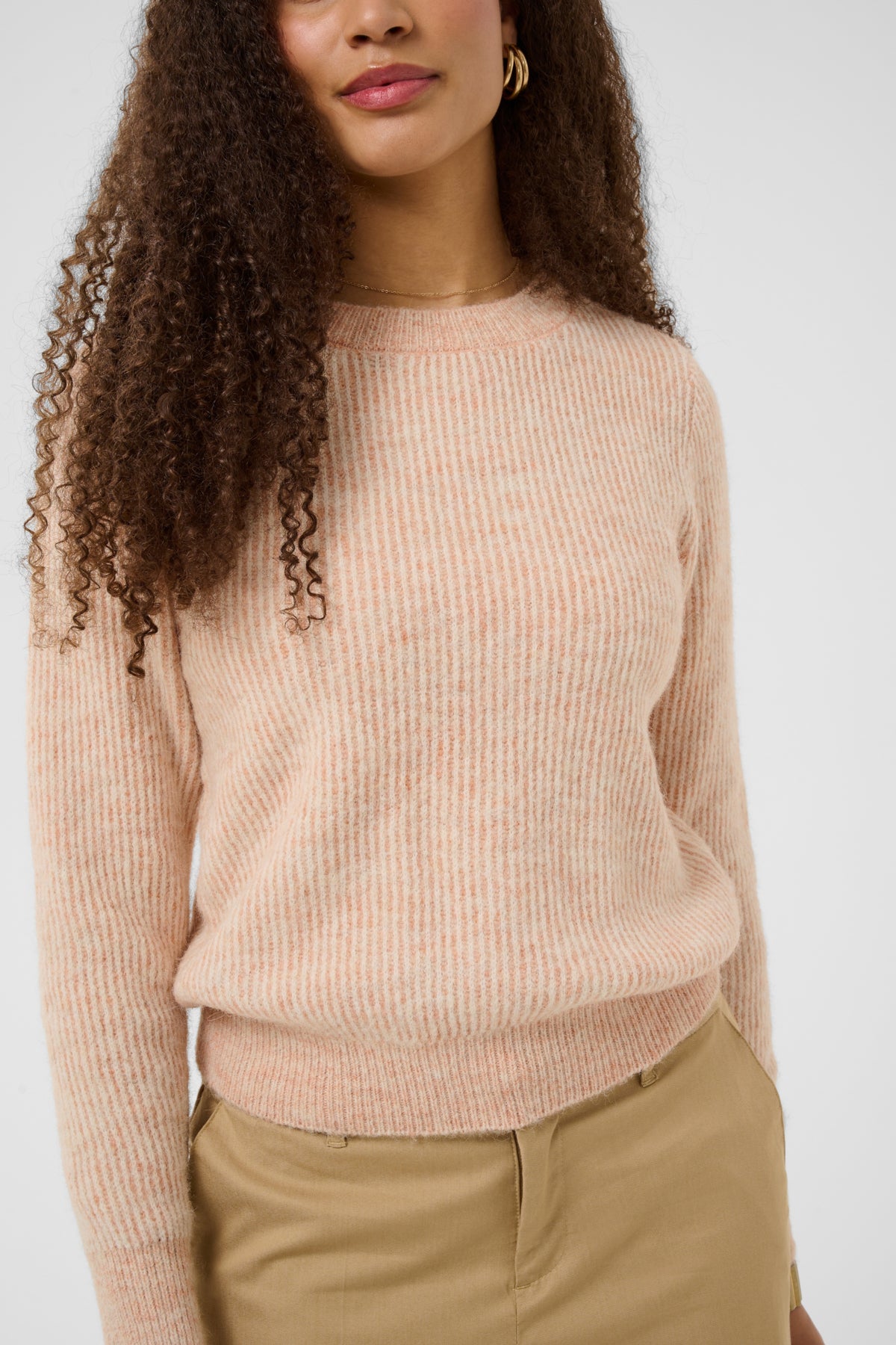 CRSienna Knit Pullover Pink Sand Melange - 1513181 - 10615227