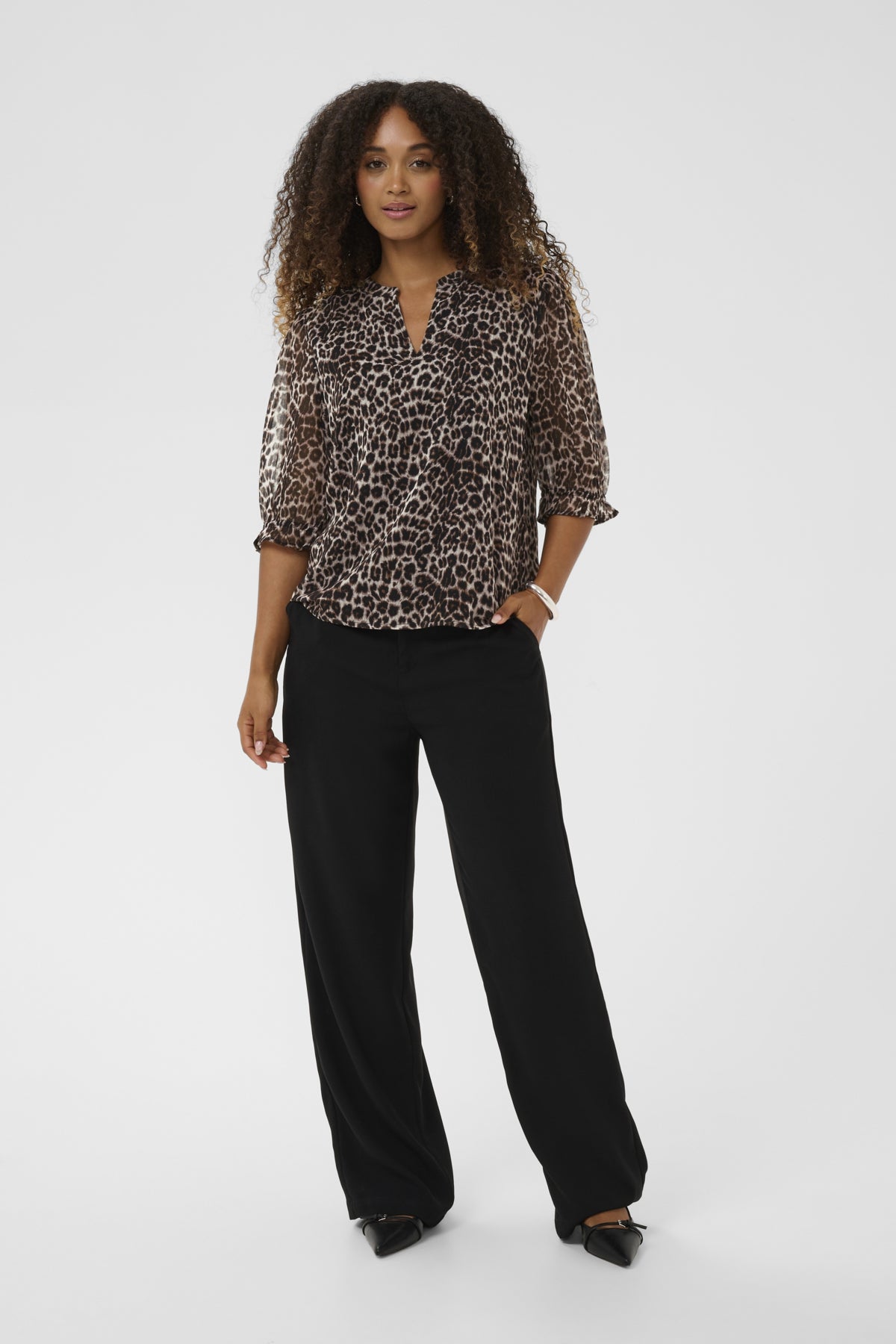 CRYuna Blouse Natrual Animal Spots - 107306 - 10615273