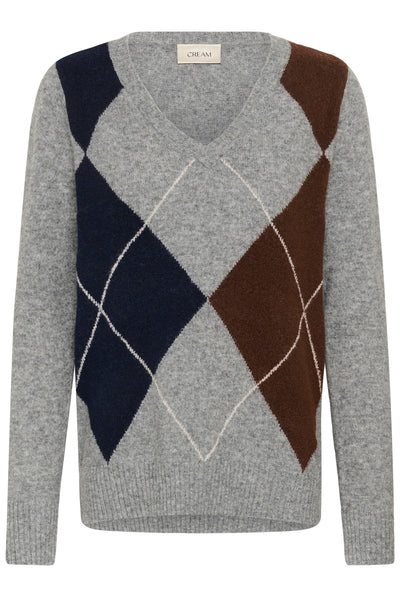 CRHope Knit Pullover Grey Melange - 100391 - 10615298 Thumbnail