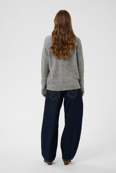 CRHope Knit Cardigan Grey Melange - 100391 - 10615300 Thumbnail