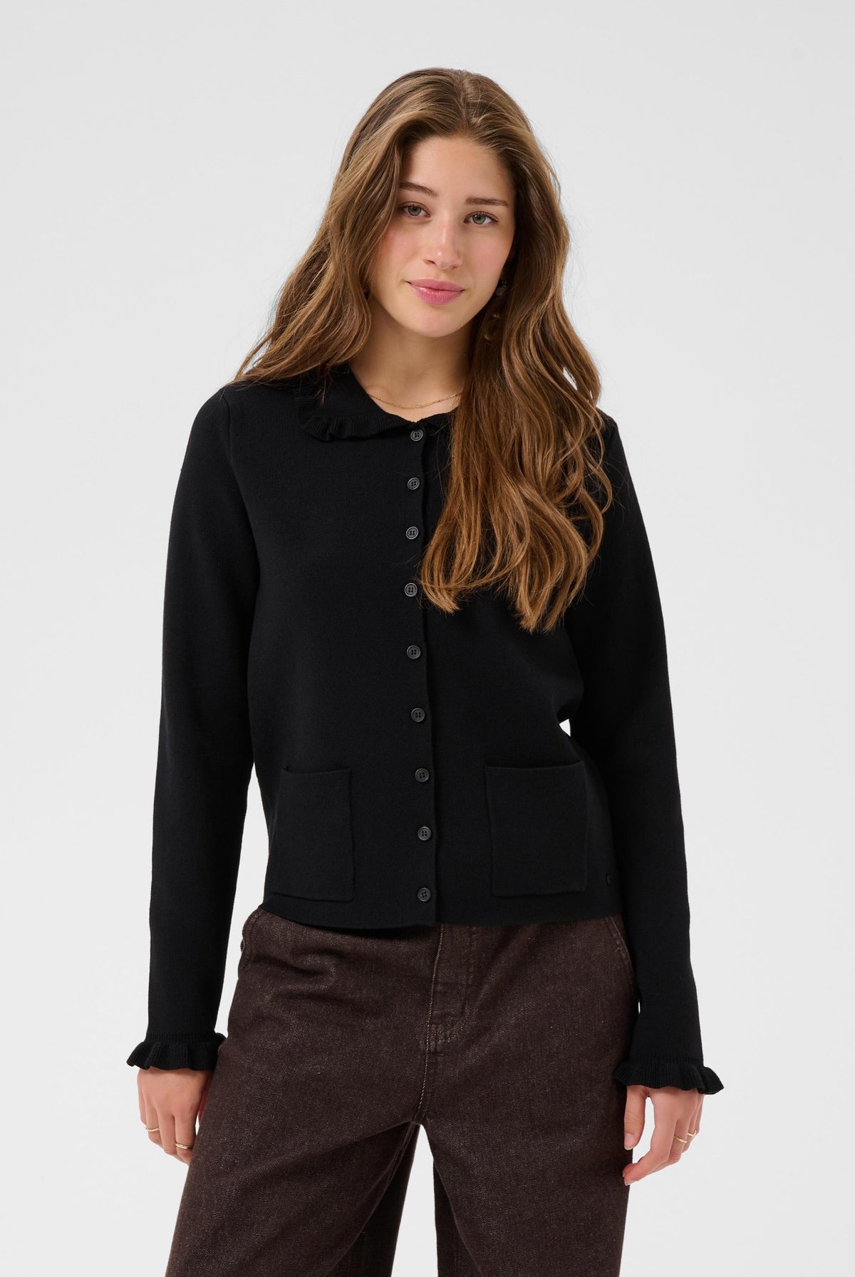 CRDela Knit Cardigan Pitch Black - 100120 - 10615362