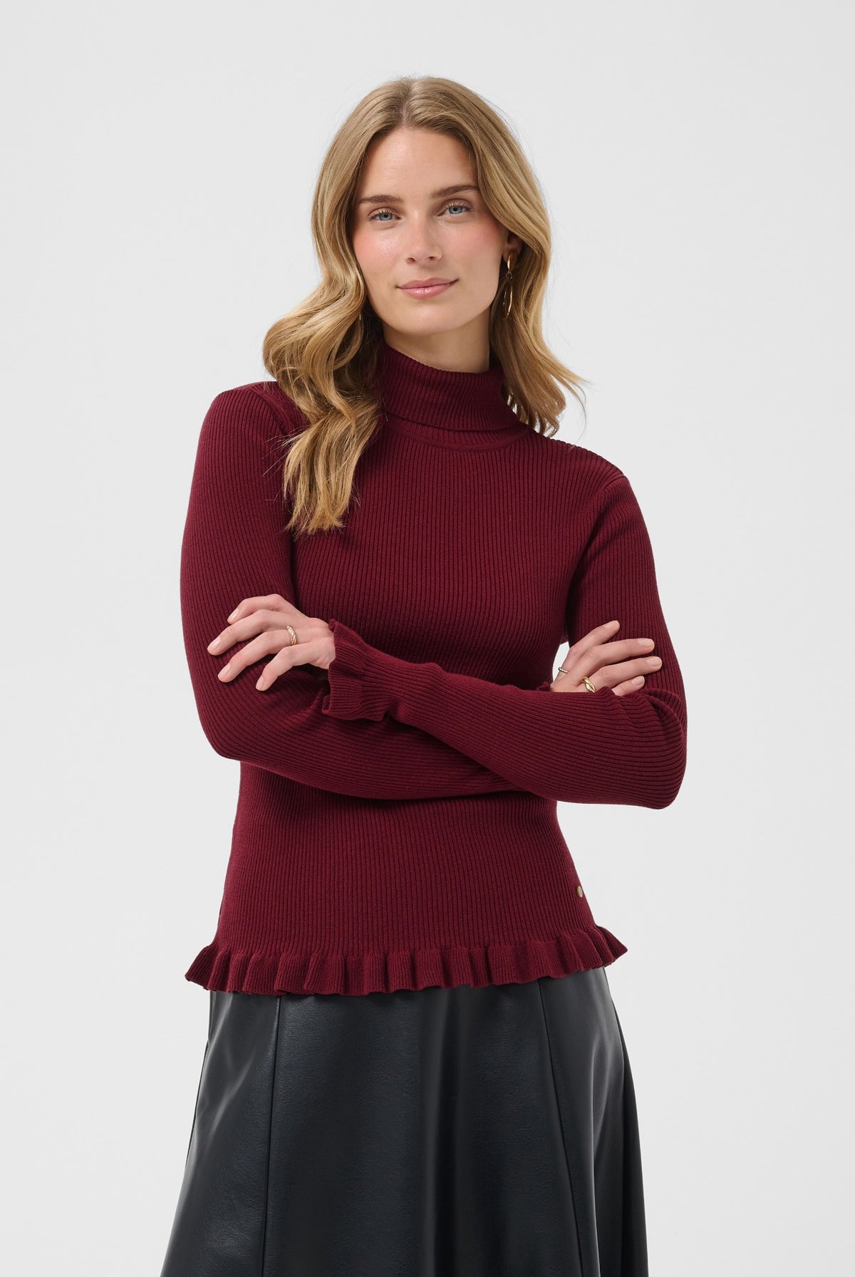 CRDela Knit Roll Neck Cabernet - 191724 - 10615363