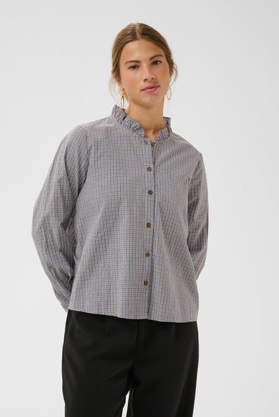 CRSyliah check blouse Blue check - 1000154 - 10615645 Thumbnail