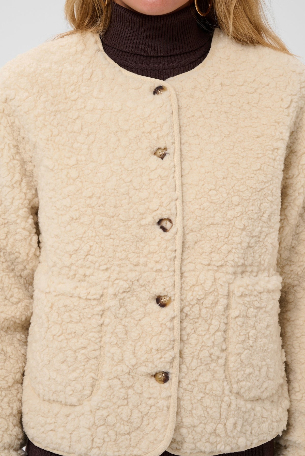 CRRana Teddy Jacket Oatmeal - 130401 - 10615703