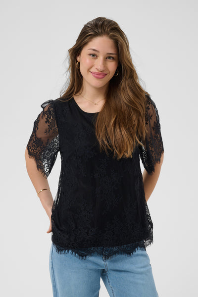 CRMira Short Sleeve Blouse Pitch Black - 100120 - 10615725 Thumbnail