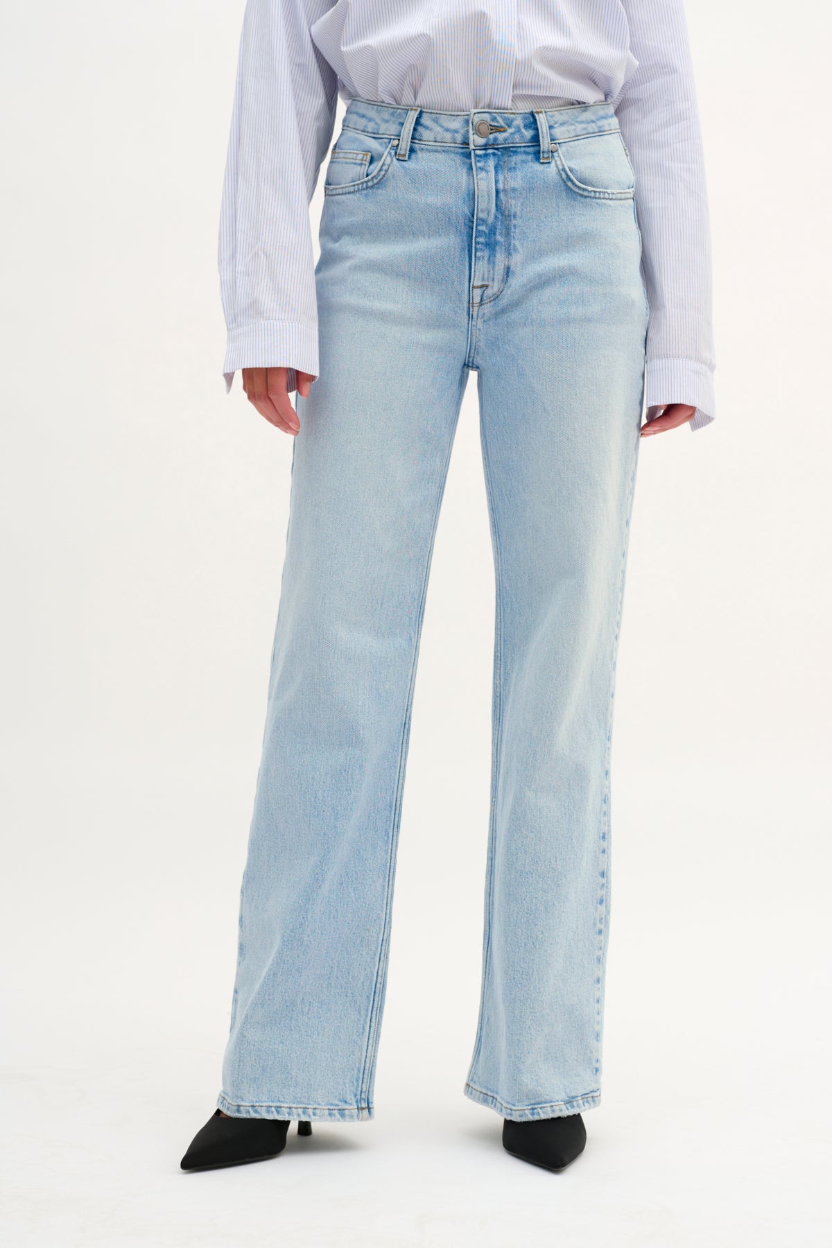 35 THE LOUIS 139  HIGH WIDE Y Light Blue Retro Wash - 10704222