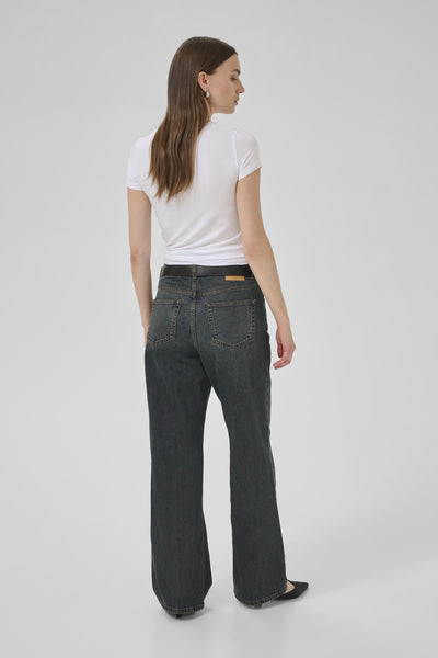 35 THE LOUIS 139  HIGH WIDE Y Dark Blue Dirty Wash - 10704222 Thumbnail