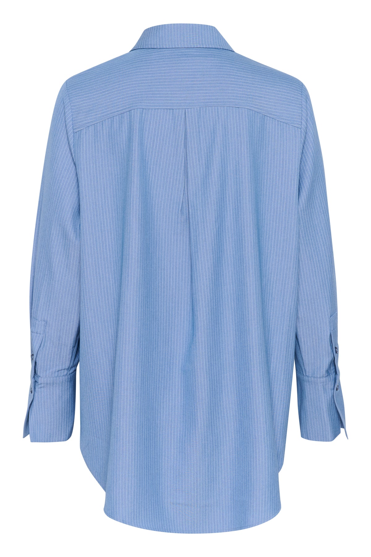VittaMW Shirt Skye Blue W. stripe - 10705001