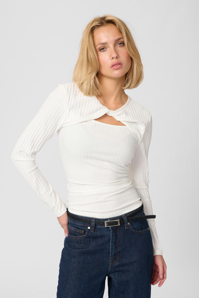 BustaMW LS Blouse Snow White - 110602 - 10705069 Thumbnail