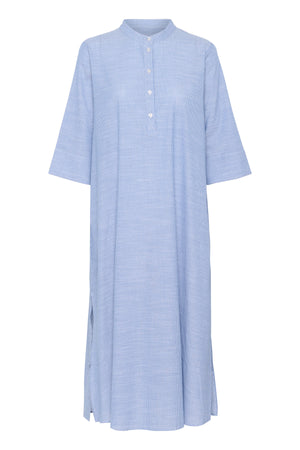 SkyeMW Long Dress Delft Blue Striped - 10705118