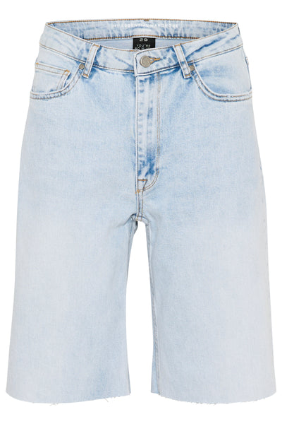 LouisMW 139 High Long Shorts Light Blue Retro Wash - 10705124 Thumbnail