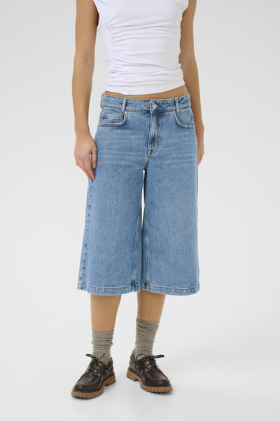 DangoMW 139 High X-Wide Shorts Medium Blue Wash - 10705151 Thumbnail