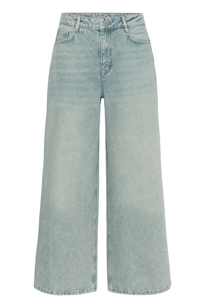 MWJessie 174 Low-Crotch X-Wide Light Blue Dirty Wash - 10705203 Thumbnail
