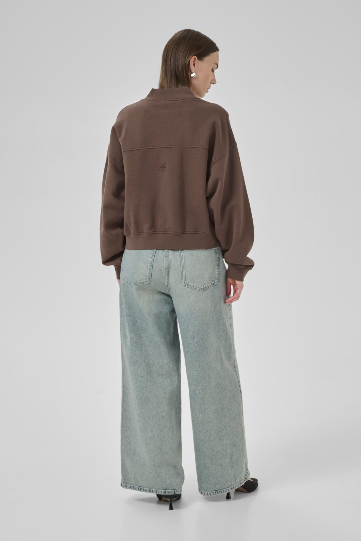 MetaMW Short Sweat Jacket Tobacco Ramdom Wash - 10705247