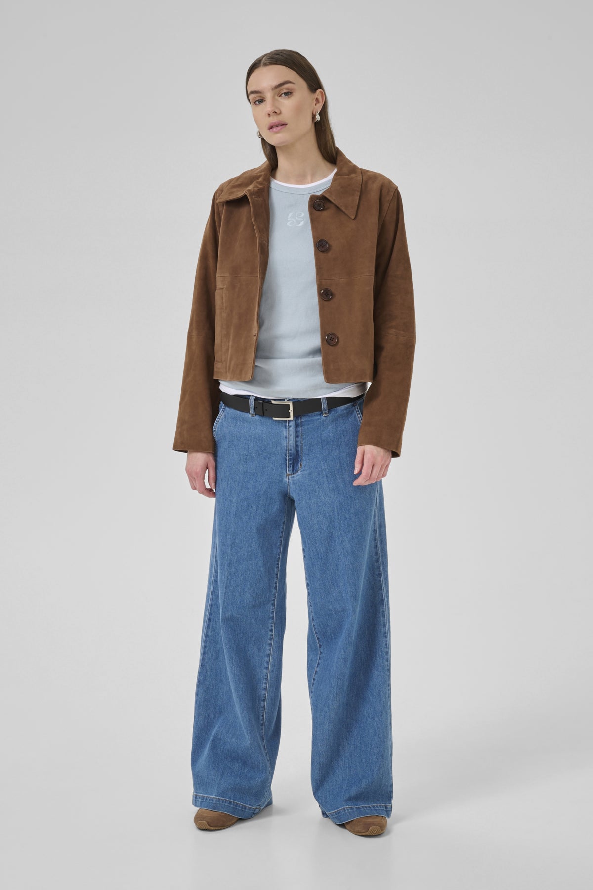 PetraMW Suede Jacket Tobacco Brown - 10705274
