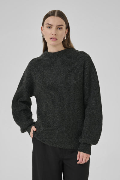 PalomaMW Knit Pullover Dark grey melange Thumbnail