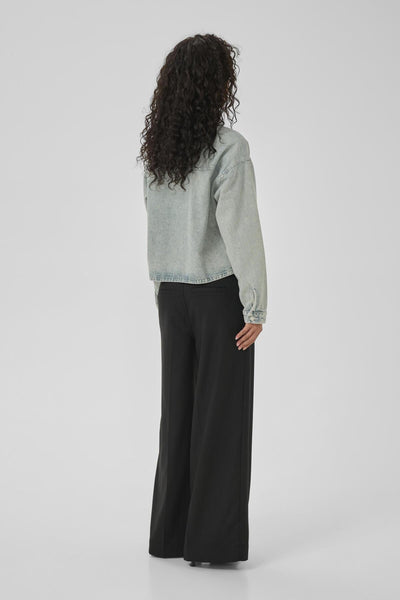 MWMalea 174 Boxy Jacket Light Blue Dirty Wash - 10705307 Thumbnail