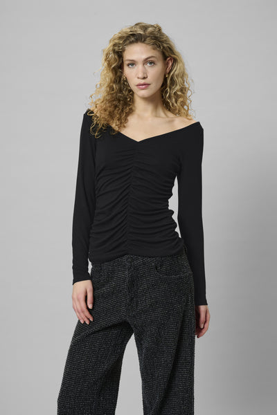 MWGiggo Blouse Black - 100031 - 10705396 Thumbnail
