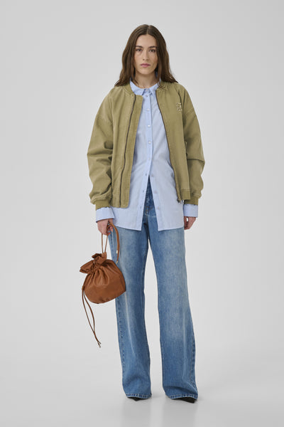 MWLisva  Bomber Jacket Light Capers Washed - 109138 - 10705439 Thumbnail