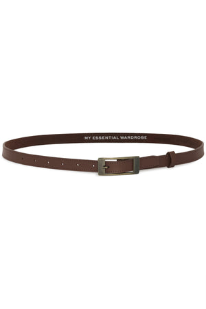 20 THE SIMPLE LEATHER BELT Brown W. Antique Brass Buckle - 10705535