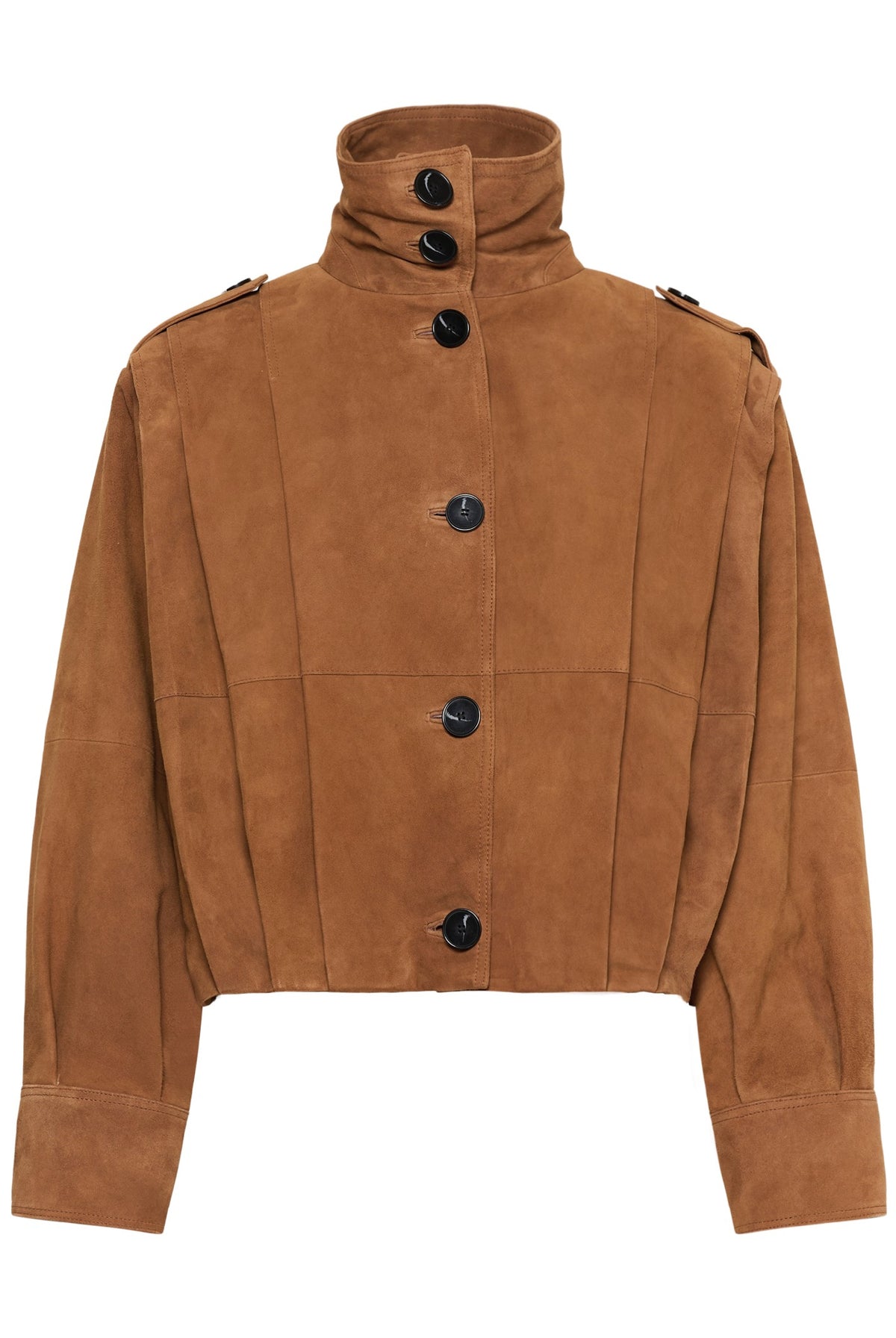 MWPetra Suede Pleat Jacket Bison - 181027 - 10705709