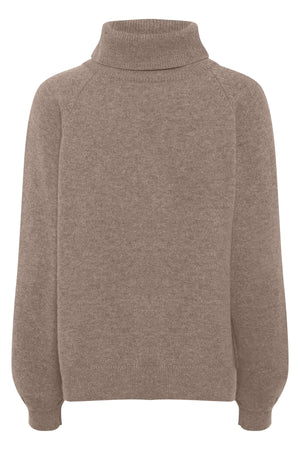 ManziGZ wool rollneck NOOS Chestnut Melange - 10909328