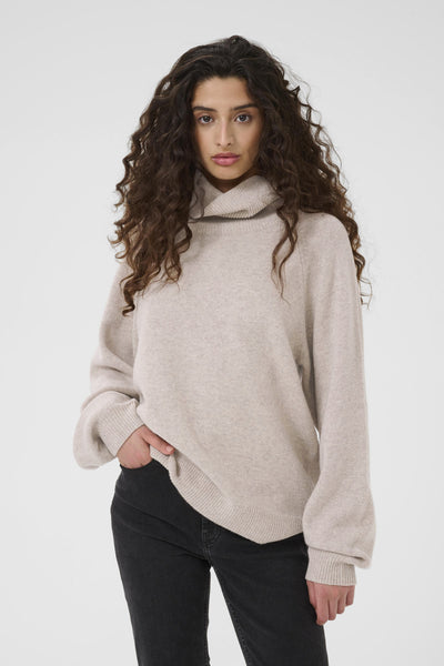 ManziGZ wool rollneck NOOS String Melange - 10909328 Thumbnail