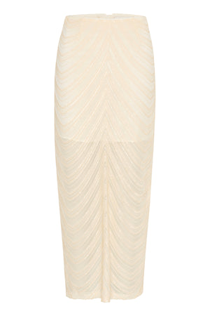 GliraGZ HW long skirt Butter Yellow sequins - 10909575