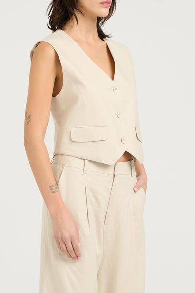 ElarahGZ linen waistcoat NOOS Ancient Scroll - 10909831 Thumbnail