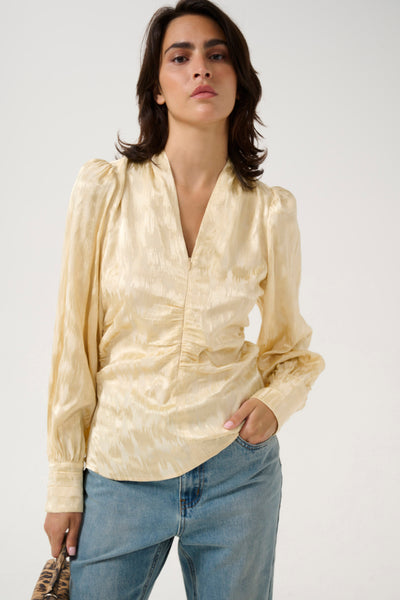 GZdalila LS blouse GZ butter yellow - 10909914 Thumbnail
