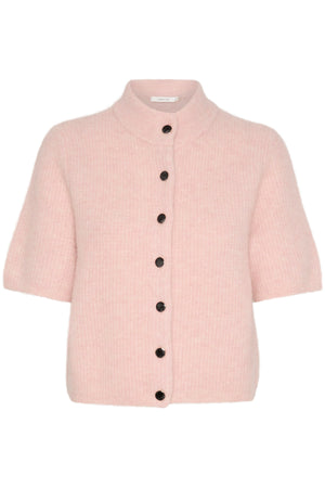 AlphaGZ ss short cardigan Rose grey melange - 10910034