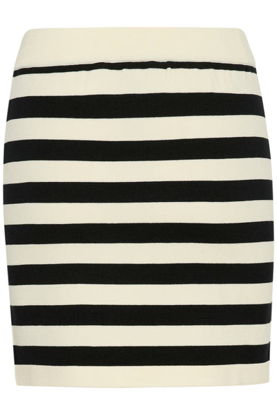 GZalli skirt Black/Ivory striped - 10910129 Thumbnail