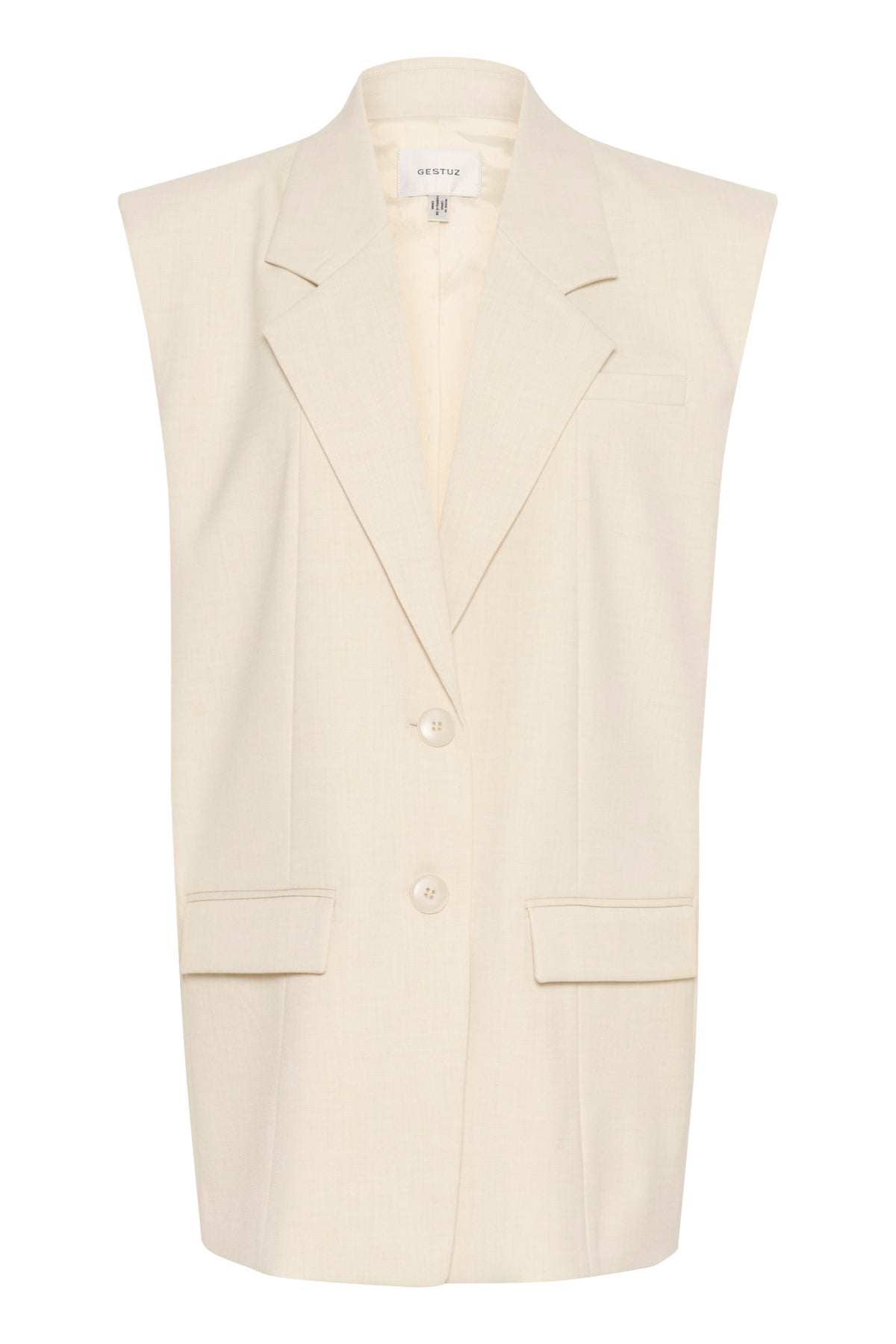 GZseaver waistcoat Egret Melange - 10910168