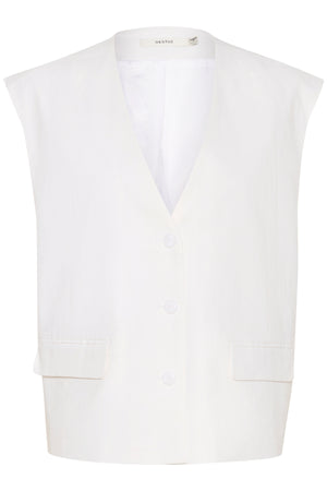 GZizza linen waistcoat Bright White - 10910239