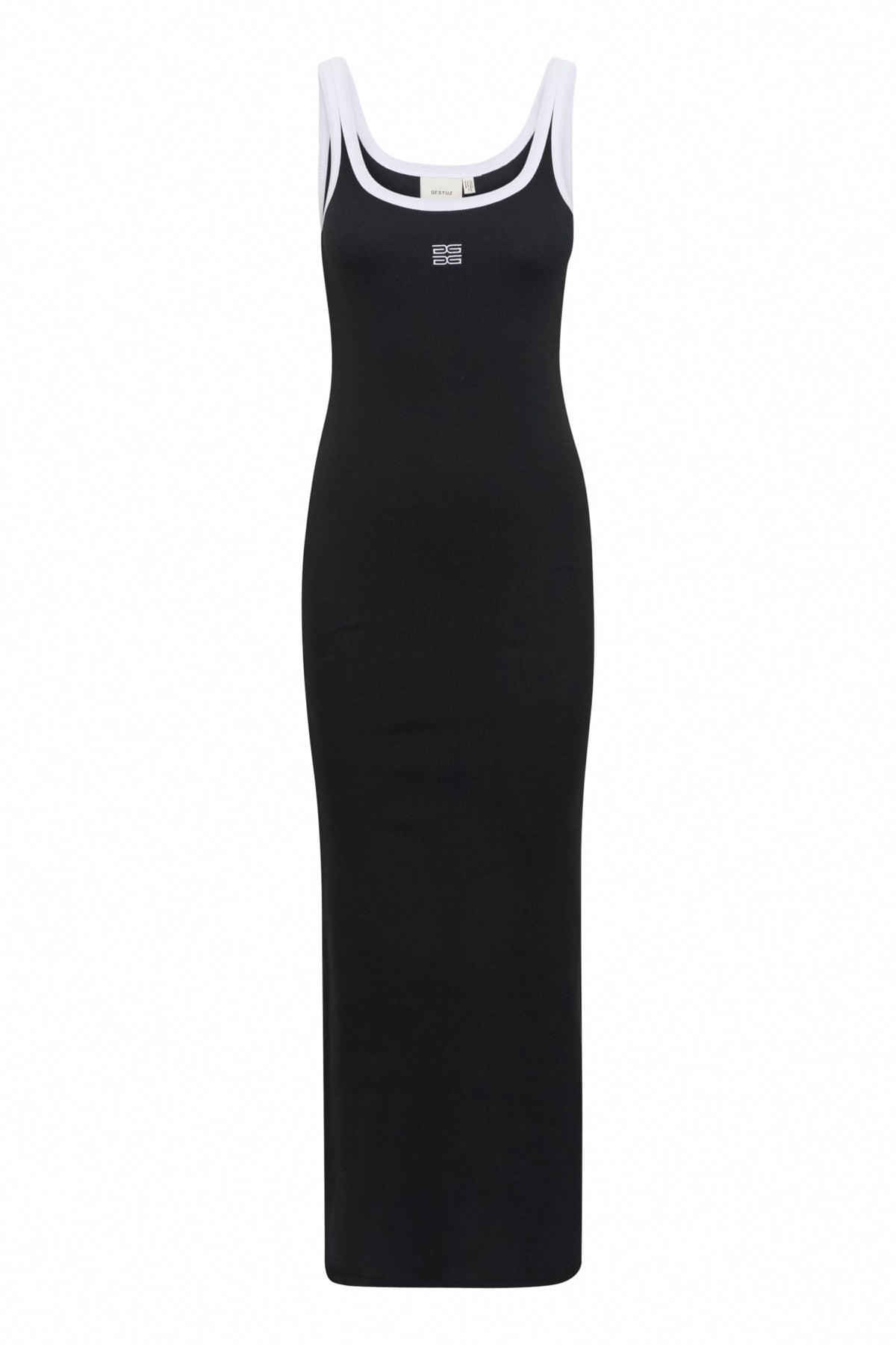 GZdrew contrast logo dress Black