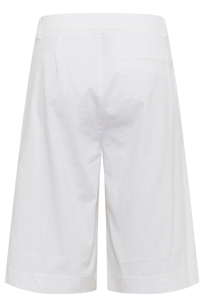 GZizza linen MW shorts Bright White Thumbnail