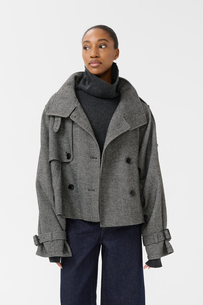 GZavic short jacket Herringbone black/grey - 10910324 Thumbnail