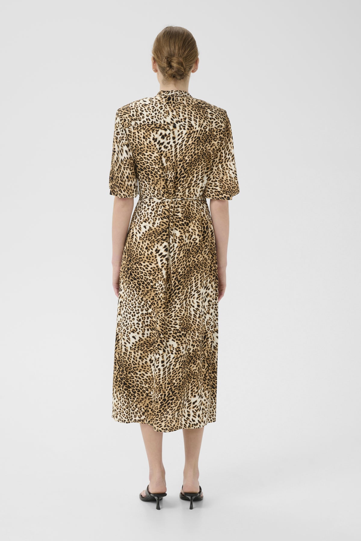 GZkadla wrap dress light leopard