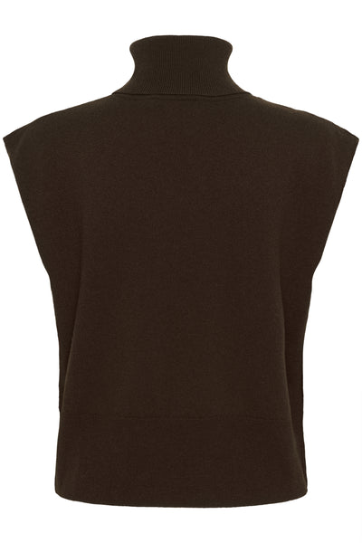 GZmanzi waistcoat Deep burnt brown - 10910532 Thumbnail