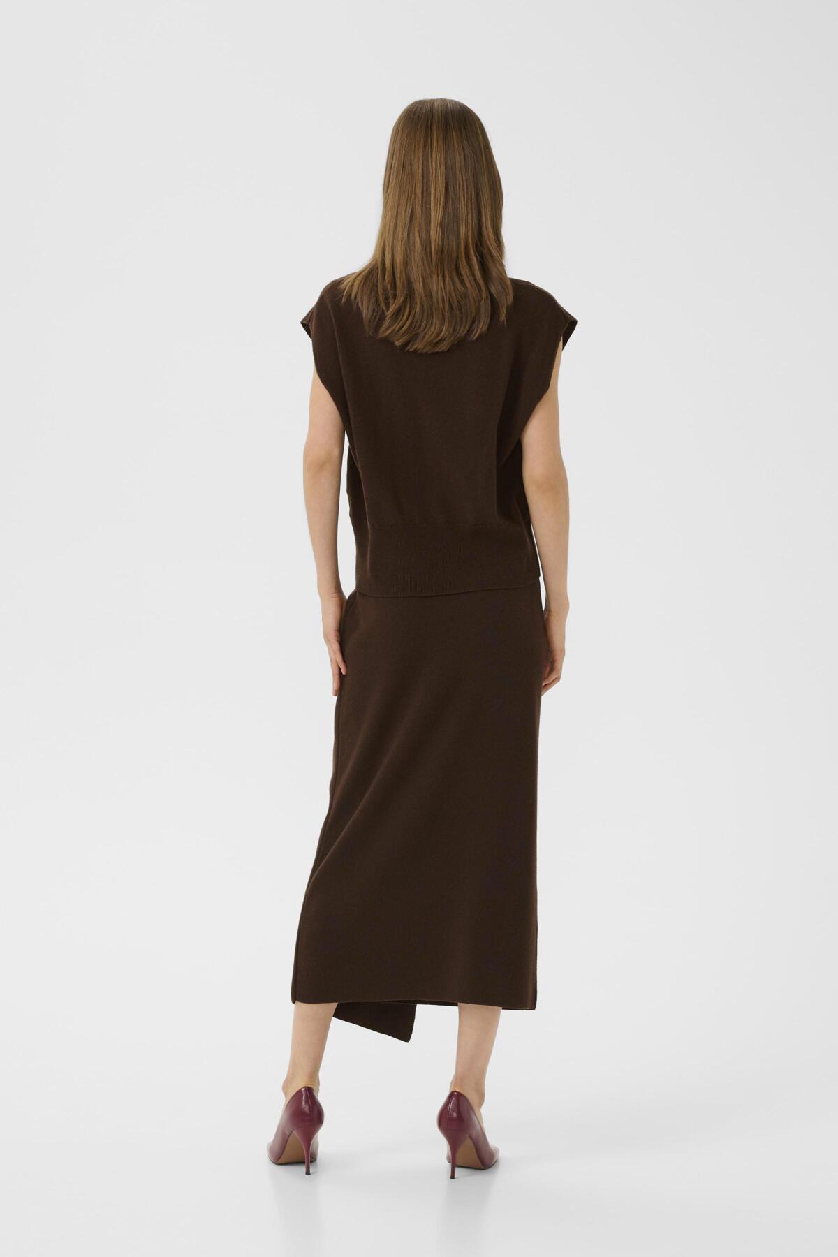 GZmanzi skirt Deep burnt brown - 10910533